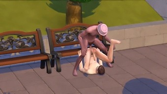 Sims 4: Two Gay Men Engage In Outdoor Sex