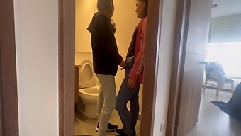 I Let My Friend Stay Alone At The Aunt'S House And We Have Sex In The Bathroom