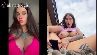 Tiktok Star'S Solo Session Ends With A Cumshot On Camera
