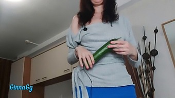 Sensual Cucumber Play Leads To Intense Squirting Orgasm