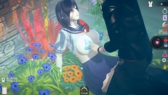 Japanese Animation Featuring A Cold And Calculating Ai Woman In An Erotic Game