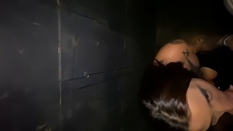 Secretly Filmed: Inked Spouse Performs Oral Sex In Nightclub Restroom