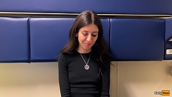 Stunning Teen Girl Engages In Sexual Acts For Financial Gain On A Train, Filmed In High Definition