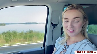 Blonde Babe Oxana Chic'S Car Sex Adventure With Big Cock Stud