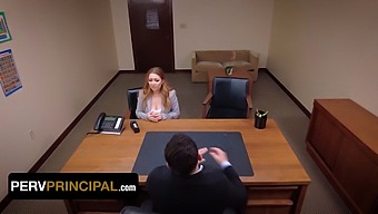 Kira Fox Visits Principal Green'S Office Due To A Conflict With Her Stepdaughter
