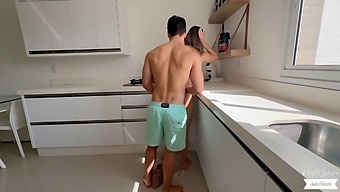 Adakham'S Housewife Surprises Her Husband With A Steamy Kitchen Encounter