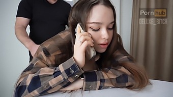 Russian Teen'S Steamy Phone Call Turns Into A Wild Sex Session With Her Stepbrother